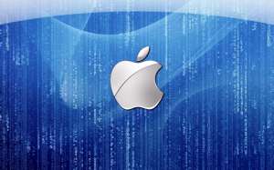 Silver Apple Logo Wallpaper