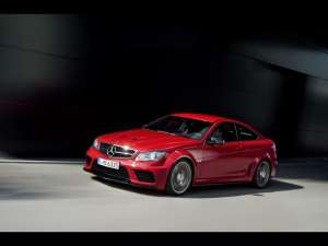 Mercedes C 63 Amg Coupe Black Series On The Road Wallpaper