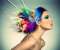 Model With Colorful Hair