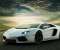 White Lamborghini Aventador
