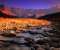 Drakensberg and Tugela River at Sunset