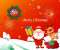 Santa And Rudolf Merry Christmas