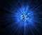 Digital Art Blue Explosion