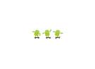 Funny Green Mascots wallpaper