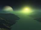 Watery Moon wallpaper