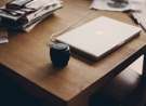 Macbook On Table wallpaper