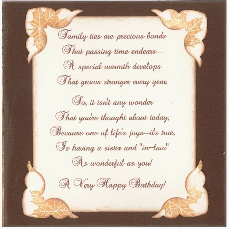 Birthday quotes for sister in law